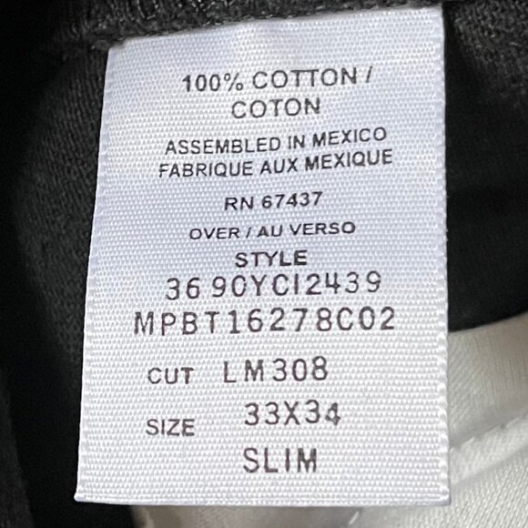 Vintage Men's Y2K Ralph Lauren RL Polo Jean Co Black Jeans Sz 33/34 Button Front - Picture 6 of 6